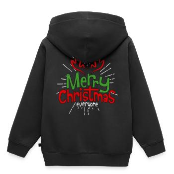 Joyeux Noël Cadeau De Noël Reindeer Moose - Sweat Premium à capuche enfant bio - noir - Dos - AI Model Kid Male (0cm)