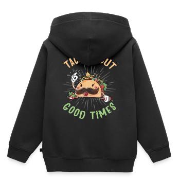 Lustige Bilder Mexiko Taco - Kinder Premium Organic Hoodie - Schwarz - Hinten - AI Model Kid Male (0cm)