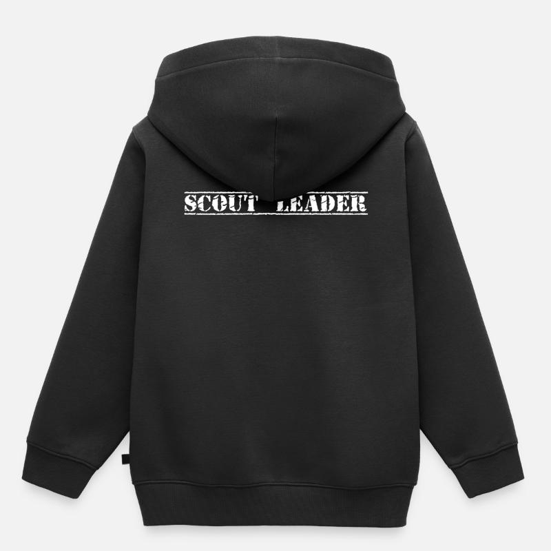 Chef scout - Sweat Premium à capuche enfant bio - noir