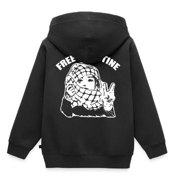 Palestina Peace - Kinder Premium Organic Hoodie - Schwarz - Hinten - AI Model Kid Male (0cm)