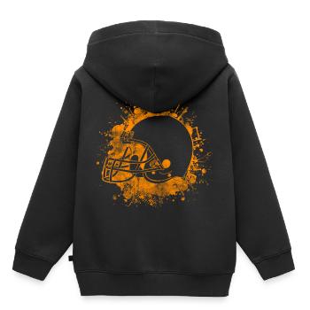 Football - Kinder Premium Organic Hoodie - Schwarz - Hinten - AI Model Kid Male (0cm)