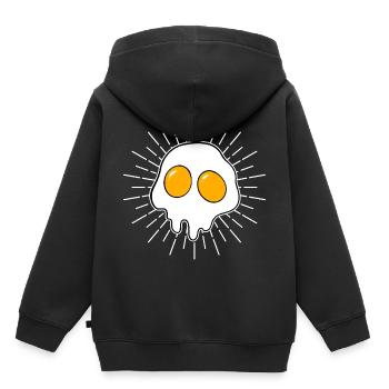 Skull eggs - Kids Premium Organic Hoodie - black - Back - AI Model Kid Male (0cm)