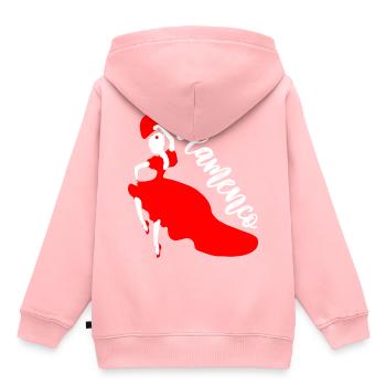Flamenco Dancing - Kids Premium Organic Hoodie - rose - Back - AI Model Kid Female (0cm)