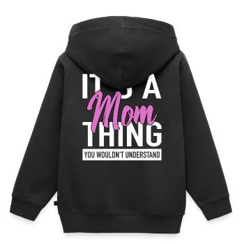 Beste Mutter Mama - Kinder Premium Organic Hoodie - Schwarz - Hinten - AI Model Kid Male (0cm)