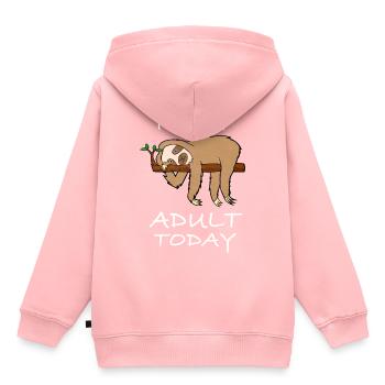 funny pictures sloth - Kids Premium Organic Hoodie - rose - Back - AI Model Kid Female (0cm)