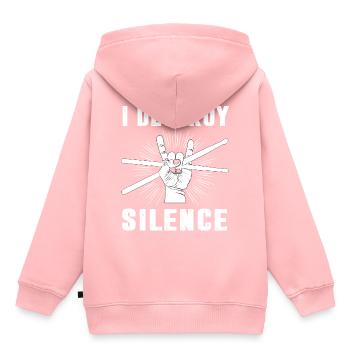 batteur - Sweat Premium à capuche enfant bio - rose - Dos - AI Model Kid Female (0cm)