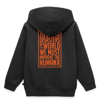 Master of Disaster Natur Spruch cooles Geschenk - Kinder Premium Organic Hoodie - Schwarz - Hinten - AI Model Kid Male (0cm)
