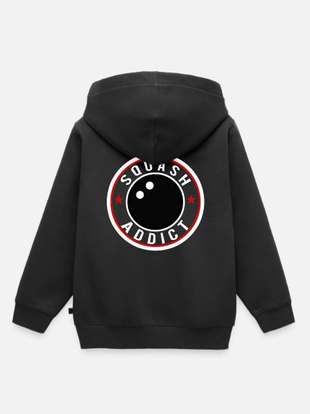 squash süchtig addict - Kinder Premium Organic Hoodie - Schwarz