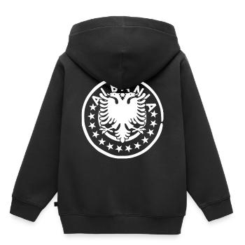 Albanien Albanischer Adler Heimatland Herkunft - Kinder Premium Organic Hoodie - Schwarz - Hinten - AI Model Kid Male (0cm)