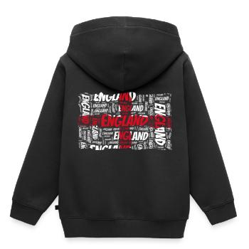 Angleterre - Sweat Premium à capuche enfant bio - noir - Dos - AI Model Kid Male (0cm)