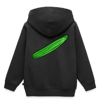 Cucumber salad cucumber Cucumbers Kukumer garden cucumber - Kids Premium Organic Hoodie - black - Back - AI Model Kid Male (0cm)