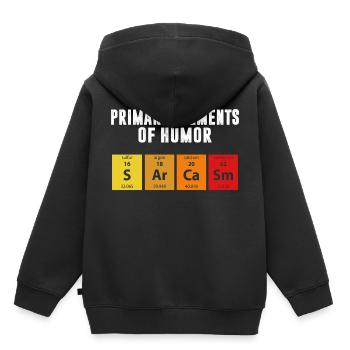 Tableau périodique des chimistes - Sweat Premium à capuche enfant bio - noir - Dos - AI Model Kid Male (0cm)