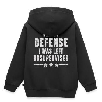 Sarcasmes drôles paroles blagues sarcastique drôle - Sweat Premium à capuche enfant bio - noir - Dos - AI Model Kid Male (0cm)