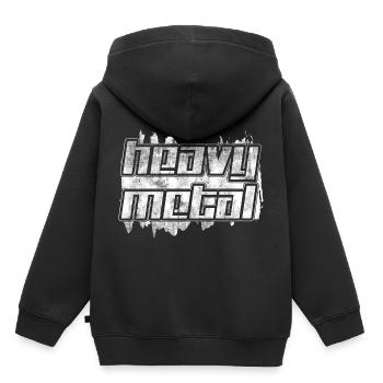 Heavy Metal Rock and Roll Hard Rock Band - Kids Premium Organic Hoodie - black - Back - AI Model Kid Male (0cm)