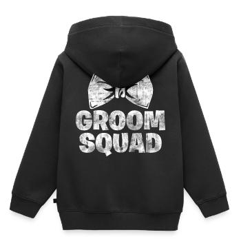 heiraten Ehe - Kinder Premium Organic Hoodie - Schwarz - Hinten - AI Model Kid Male (0cm)