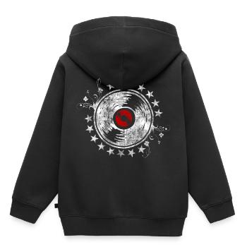 Musique CD MP3 Concert Audio École de musique stéréo - Sweat Premium à capuche enfant bio - noir - Dos - AI Model Kid Male (0cm)