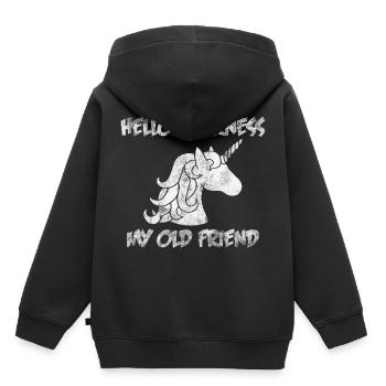 Unicorn darkness Dark mythical creature Pony fairy - Kids Premium Organic Hoodie - black - Back - AI Model Kid Male (0cm)
