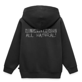 nature - Sweat Premium à capuche enfant bio - noir - Dos - AI Model Kid Male (0cm)