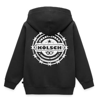 Kölsch Unantastbar - Kinder Premium Organic Hoodie - Schwarz - Hinten - AI Model Kid Male (0cm)