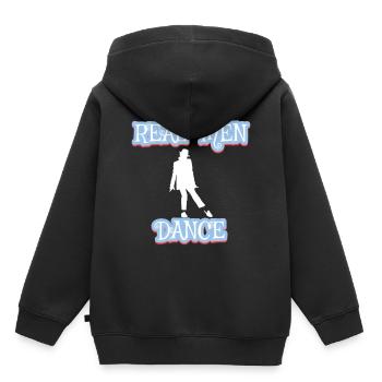 dance - Kinder Premium Organic Hoodie - Schwarz - Hinten - AI Model Kid Male (0cm)