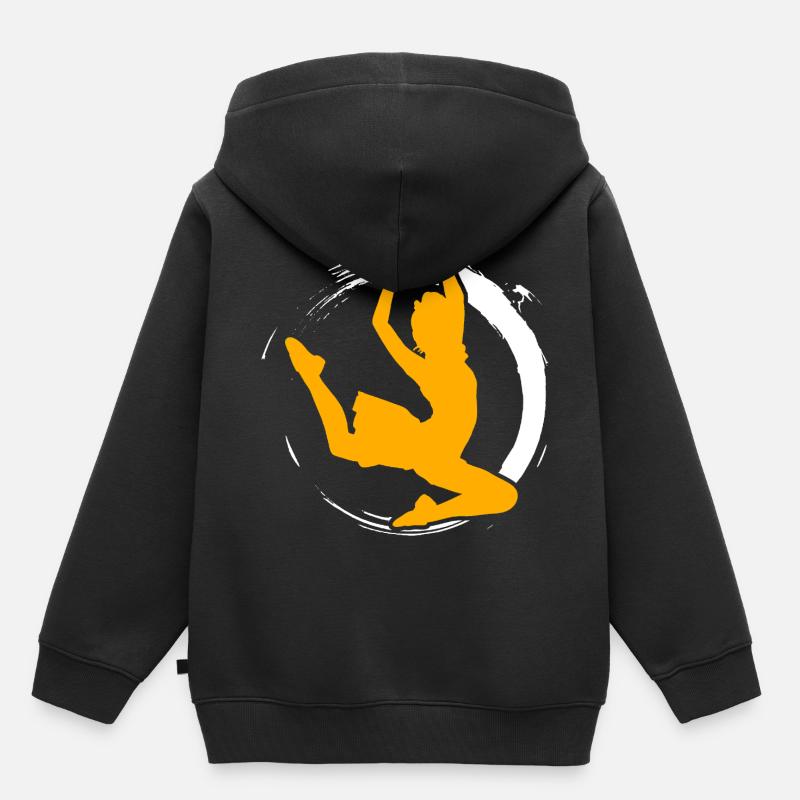 Danseuse Danseuse Danseuse Danseuse Danseuse - Sweat Premium à capuche enfant bio - noir