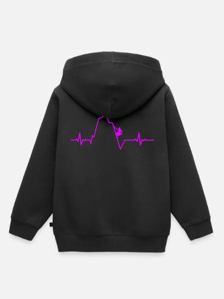 Grimpeur - Sweat Premium à capuche enfant bio - noir