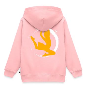 Dance - Kids Premium Organic Hoodie - rose - Back - AI Model Kid Female (0cm)