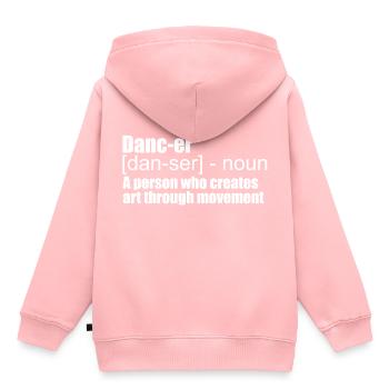 Dance - Kids Premium Organic Hoodie - rose - Back - AI Model Kid Female (0cm)