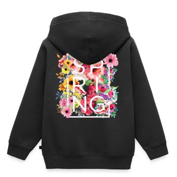 spring - Kids Premium Organic Hoodie - black - Back - AI Model Kid Male (0cm)