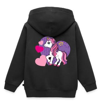 Children, Baby Clothes Animals - Kids Premium Organic Hoodie - black - Back - AI Model Kid Male (0cm)