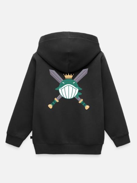 Fisch - Kinder Premium Organic Hoodie - Schwarz