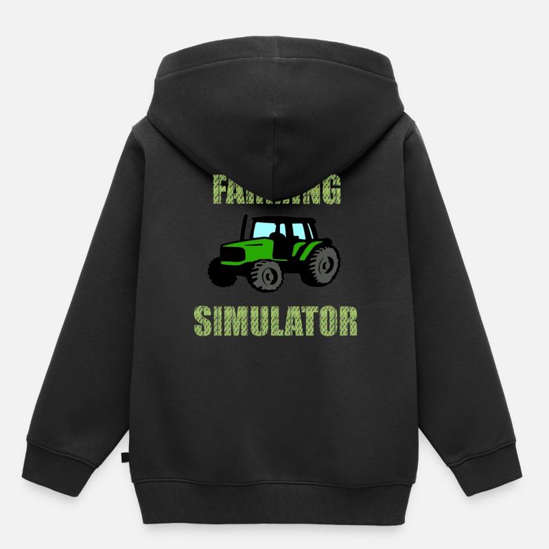 Farming Simulator - Kids Premium Organic Hoodie - black