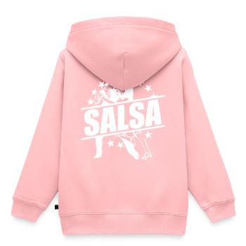 Danse salsa espagne espagnol danse couple danseur - Sweat Premium à capuche enfant bio - rose - Dos - AI Model Kid Female (0cm)