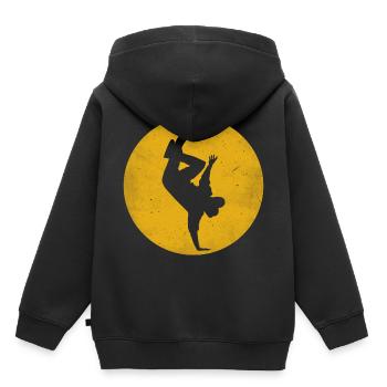 Breakdance Breaker Dancing Dancing Dancers Handstand - Kids Premium Organic Hoodie - black - Back - AI Model Kid Male (0cm)
