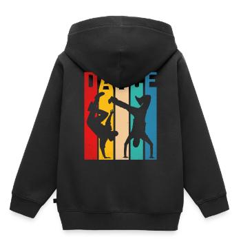 Breakdancing - Kids Premium Organic Hoodie - black - Back - AI Model Kid Male (0cm)