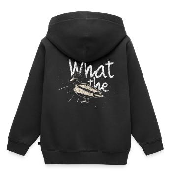 Canard disant - Sweat Premium à capuche enfant bio - noir - Dos - AI Model Kid Male (0cm)