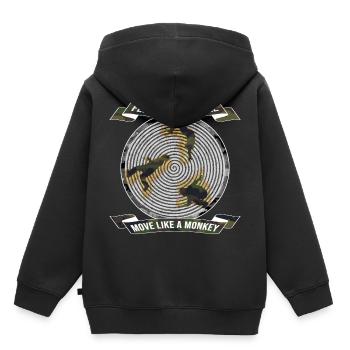 Parkour Backflip Idée cadeau - Sweat Premium à capuche enfant bio - noir - Dos - AI Model Kid Male (0cm)