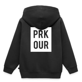parkour freerunning - Kids Premium Organic Hoodie - black - Back - AI Model Kid Male (0cm)