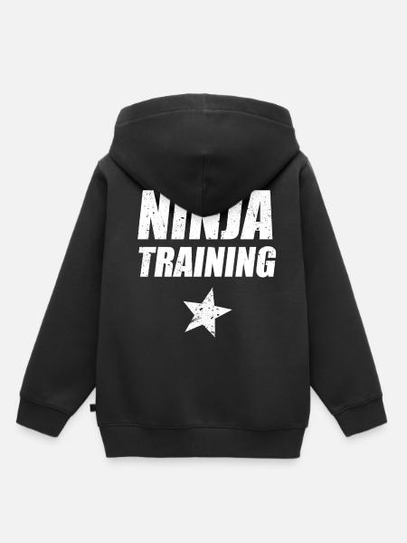 Ninja Warrior - Ninja-Training - Kinder Premium Organic Hoodie - Schwarz