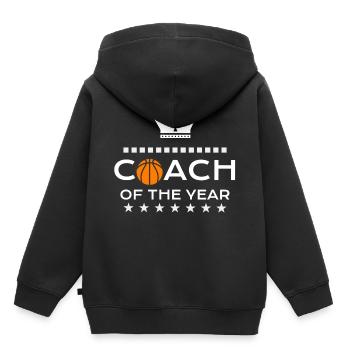 Basketball coach sports free throw baskets gift - Kids Premium Organic Hoodie - black - Back - AI Model Kid Male (0cm)