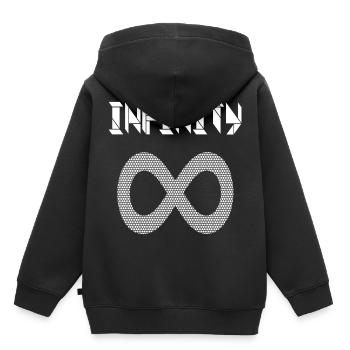 infinity, infinity - symbol, lying 8 - Kids Premium Organic Hoodie - black - Back - AI Model Kid Male (0cm)
