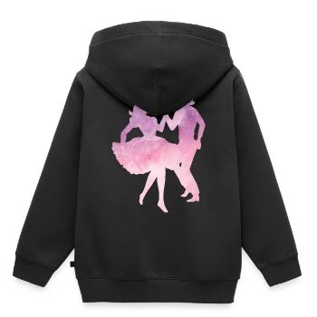 Salsa danse Valse Jazz Rock Cadeau Cooles - Sweat Premium à capuche enfant bio - noir - Dos - AI Model Kid Male (0cm)