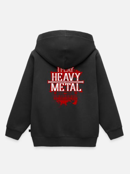 Heavy Metal Shirt - Kids Premium Organic Hoodie - black