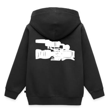 Film Kamera. Kameramann. Geschenk - Kinder Premium Organic Hoodie - Schwarz - Hinten - AI Model Kid Male (0cm)