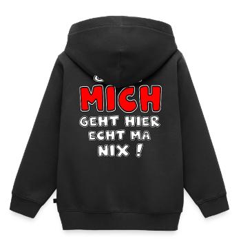 Rien ne fonctionne sans moi Rien ne fonctionne - Sweat Premium à capuche enfant bio - noir - Dos - AI Model Kid Male (0cm)