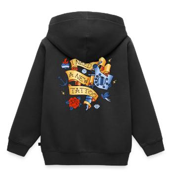 Tattoo Tattowierung Tattowierer - Kinder Premium Organic Hoodie - Schwarz - Hinten - AI Model Kid Male (0cm)