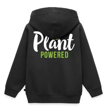 Plantes à base végétalienne délicieux manger légumes Cool - Sweat Premium à capuche enfant bio - noir - Dos - AI Model Kid Male (0cm)