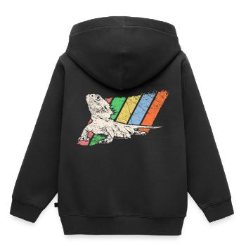 Animal de compagnie Retro - Sweat Premium à capuche enfant bio - noir - Dos - AI Model Kid Male (0cm)