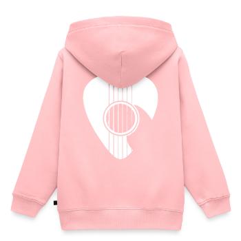 guitar player - Kinder Premium Organic Hoodie - Rosa - Hinten - AI Model Kid Female (0cm)