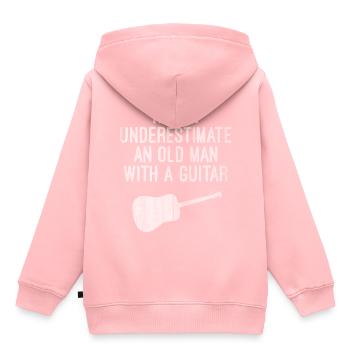 guitar player - Kinder Premium Organic Hoodie - Rosa - Hinten - AI Model Kid Female (0cm)